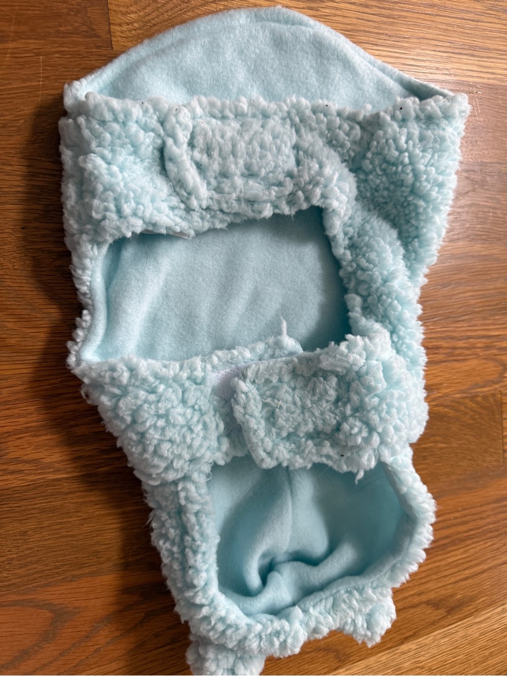 Plush Light Blue Sherpa Dog Hoodie - Cozy Fleece Pet Coat